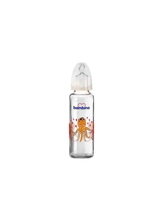 Bambino Klasik Cam Biberon Damaklı 0-6 Ay 225 ml - B012 - 2