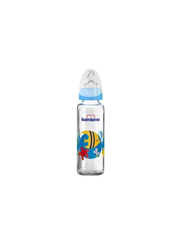 Bambino Klasik Cam Biberon Damaklı 0-6 Ay 225 ml - B012 - 3