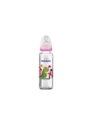 Bambino Klasik Cam Biberon Damaklı 0-6 Ay 225 ml - B012 - 4