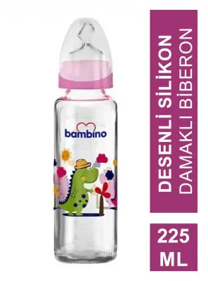 Bambino Klasik Cam Biberon Damaklı 0-6 Ay 225 ml - B012 - 8