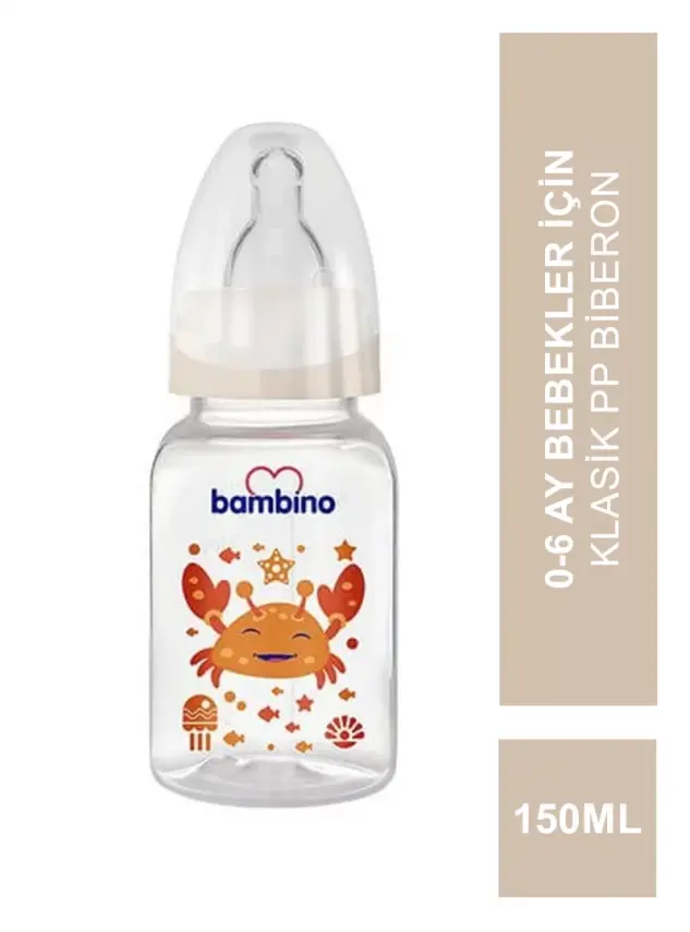 Bambino Klasik PP Biberon 0-6 Ay 150 ml - B018 - - 1