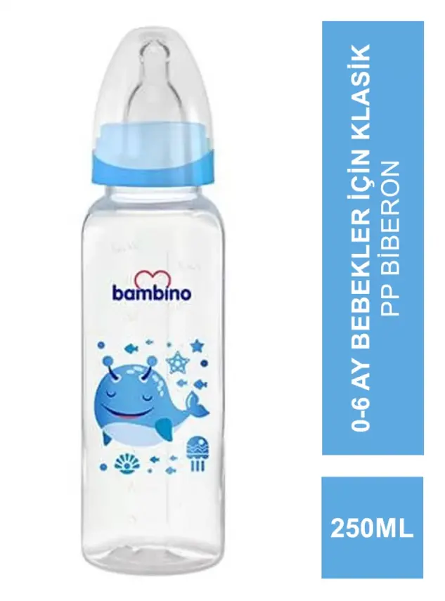 Bambino Klasik PP Biberon 0-6 Ay 250 ml - B019 - - 3