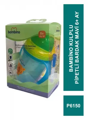 Bambino Kulplu Pipetli Bardak 6+ Ay - P6150 - - 2