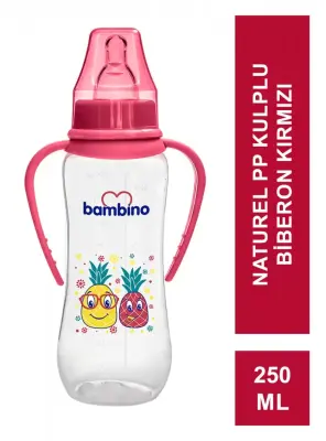 Bambino Natural PP Kulplu Biberon 0+ Ay 250 ml - B066 - - 6