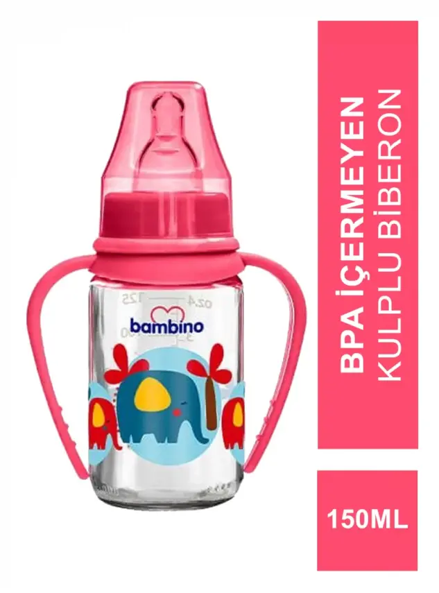 Bambino Natural PP Kulplu Biberon 150 ml - B065 - - 1