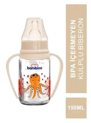 Bambino Natural PP Kulplu Biberon 150 ml - B065 - - 4