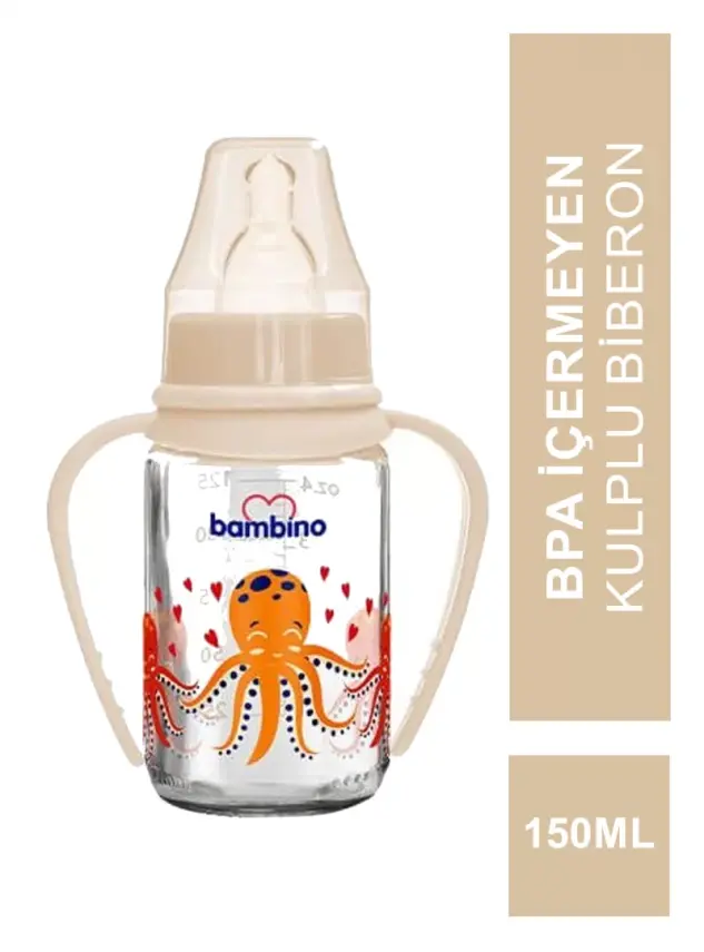 Bambino Natural PP Kulplu Biberon 150 ml - B065 - - 4
