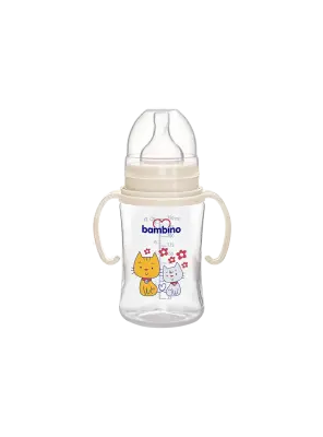 Bambino PP Kulplu Geniş Ağızlı Biberon 250 ml BE-818 - 1