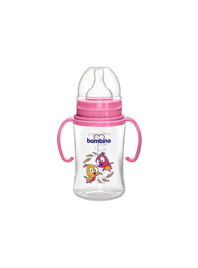 Bambino PP Kulplu Geniş Ağızlı Biberon 250 ml BE-818 - 2
