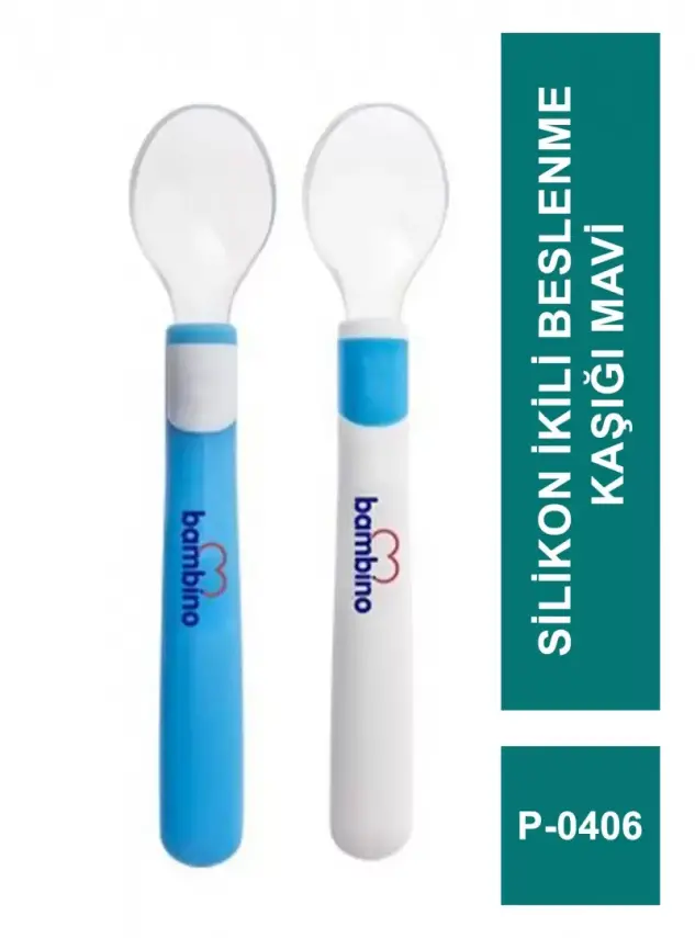 Bambino Silikon İkili Beslenme Kaşığı P-0406 - 1