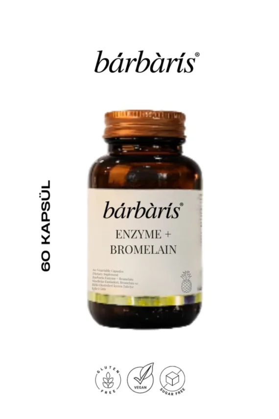 Barbaris Enzyme + Bromelain 60 Kapsül - 1