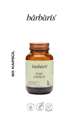 Barbaris Pure Saffron Takviye Edici Gıda 60 Bitkisel Kapsül - 1