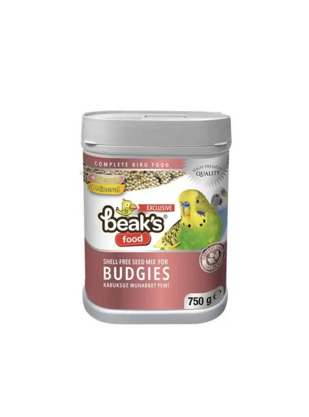 Beaks Kabuksuz Muhabbet Yemi 750 g - Beaks