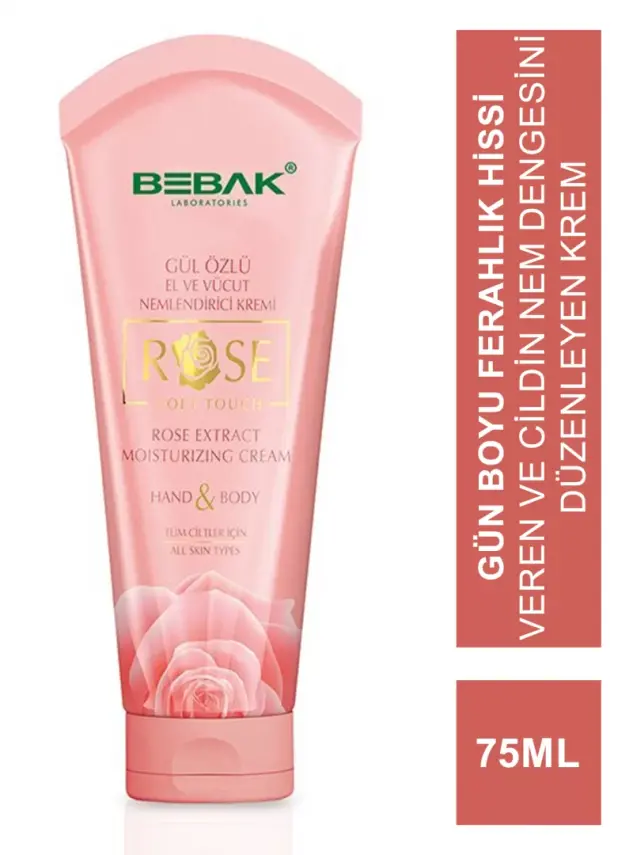 Bebak Gül Özlü El ve Vücut Kremi 75 ml - 1