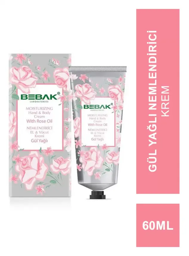 Bebak Gül Özlü Nemlemdirici El Kremi 60ml - 1