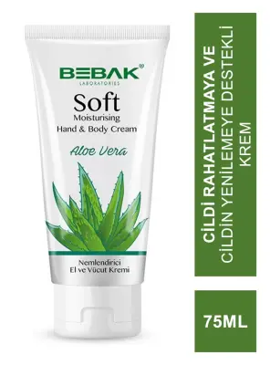 Bebak Soft Nemlendirici El ve Vücut Kremi 75 ml - Aloe Vera - 1