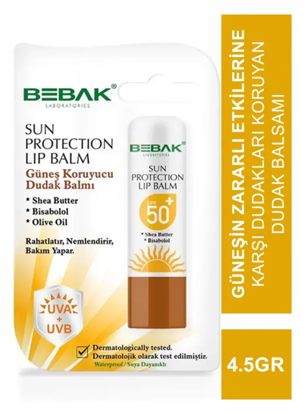 Bebak Sun Protection Lip Balm Spf 50 4.5 gr - 1