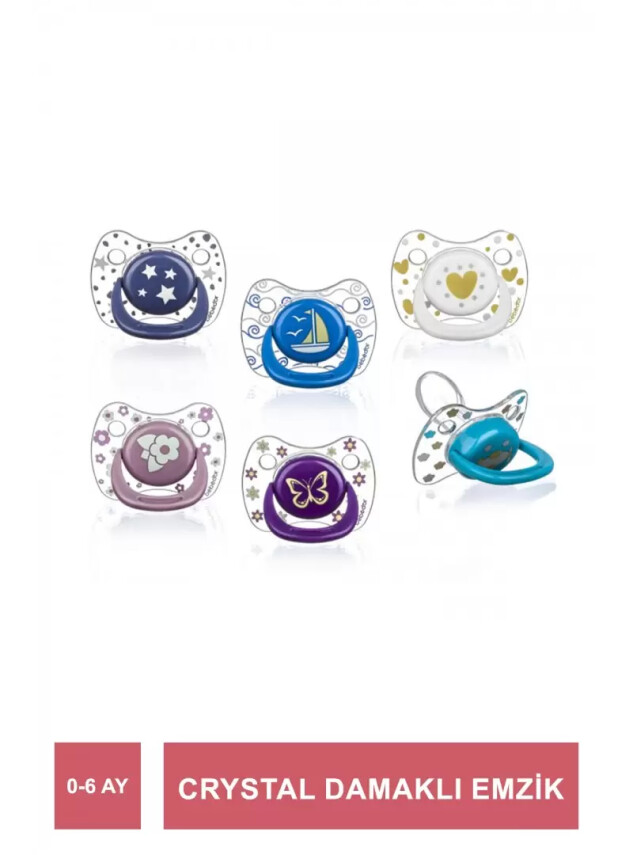 Bebedor Crystal Damaklı Emzik No:1 0-6 Ay -171- - Bebedor