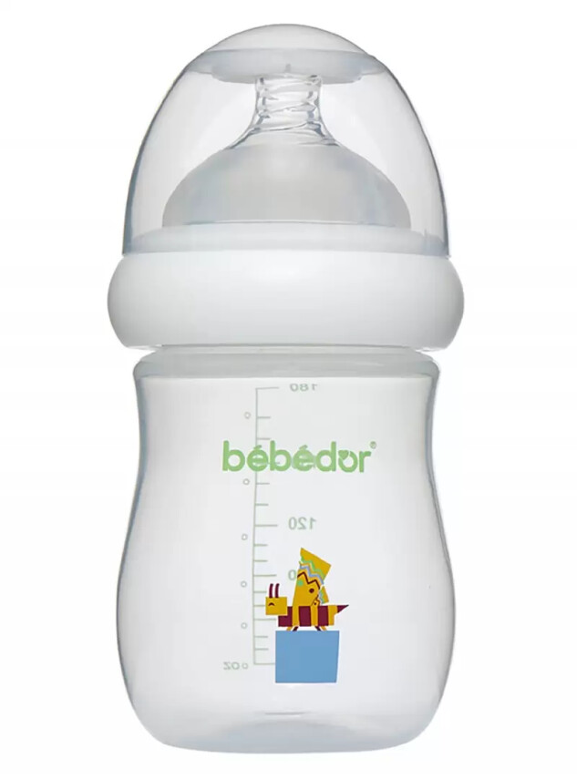 Bebedor Geniş Ağızlı PP Biberon 0+Ay 180ml -97322- - Bebedor