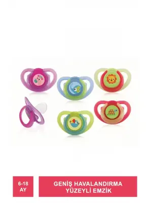Bebedor Geniş Havalandırma Yüzeyli Emzik 6-18 Ay - Air Series 182 - Bebedor
