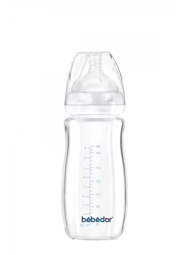 Bebedor Isıya Dayanıklı Cam Biberon 3+Ay 260ml -51301- - Bebedor