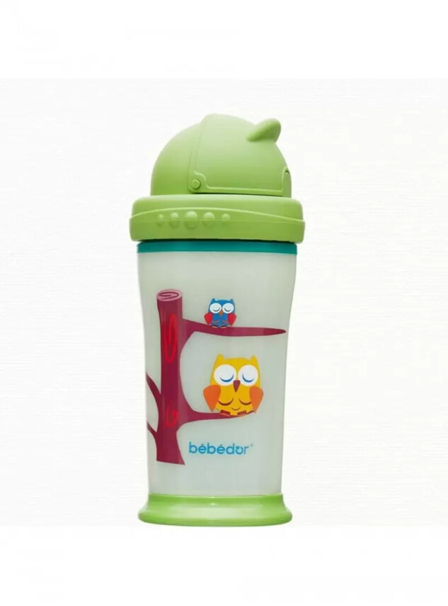 Bebedor Karanlıkta Parlayan Alıştırma Bardağı 12+Ay 270ml -7510- - Bebedor