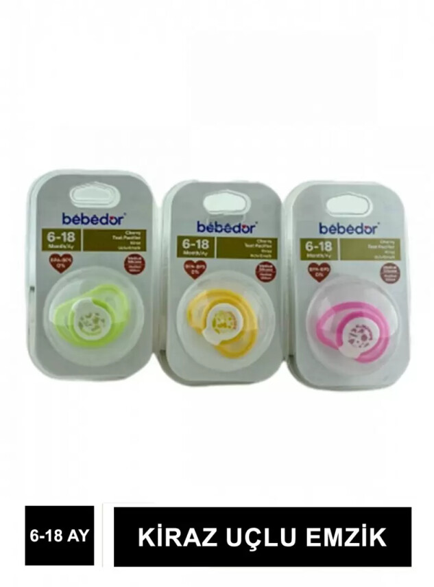 Bebedor Kiraz Uç Emzik Cherry No:2 6-18Ay -102- - Bebedor