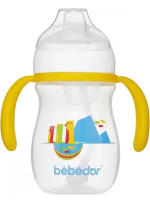 Bebedor Yumuşak Uçlu Kulplu Alıştırma Bardağı 6+ Ay 270ml -7503- - Bebedor