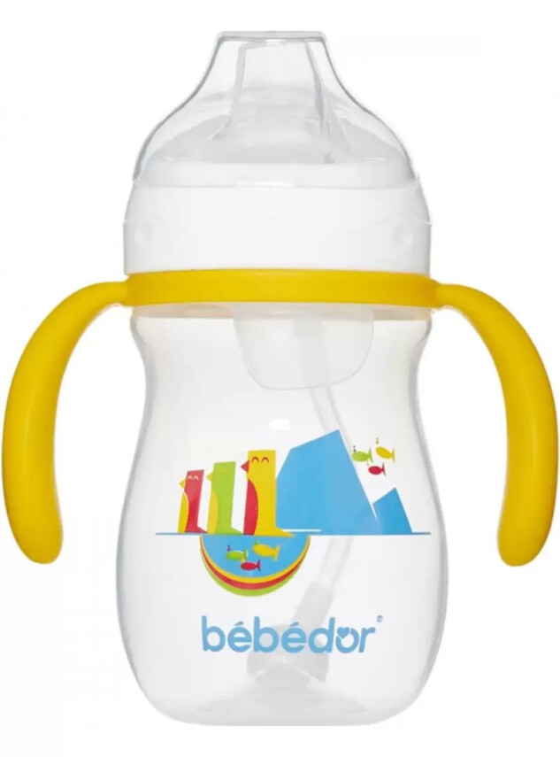 Bebedor Yumuşak Uçlu Kulplu Alıştırma Bardağı 6+ Ay 270ml -7503- - Bebedor