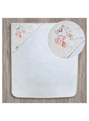 Bebitof Aşçı Ayıcık Nakışlı Bebek Banyo Havlusu - 2