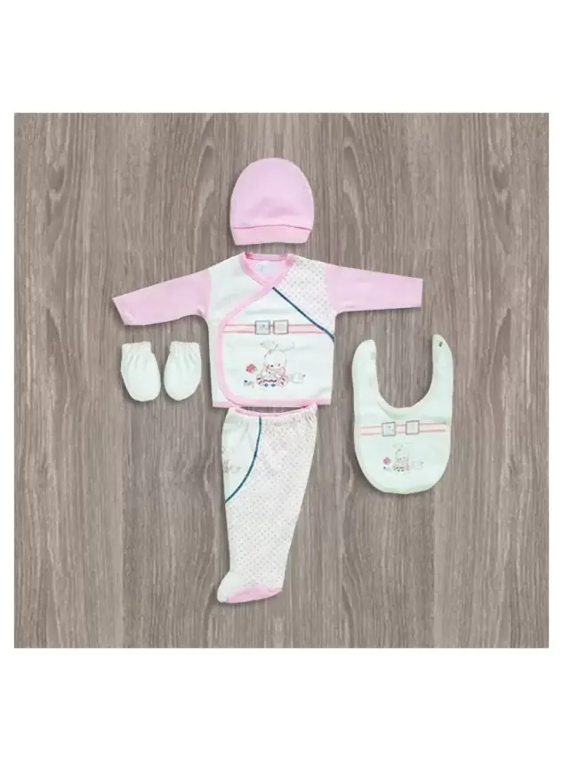 Bebitof Bebek Odası Desenli 5'li Hastane Çıkış Seti - 1