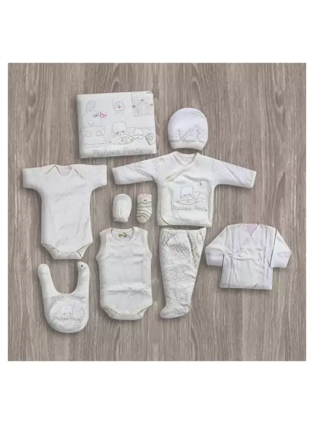 Bebitof Pijama Partisi Desenli 10'lu Hastane Çıkış Seti - 1