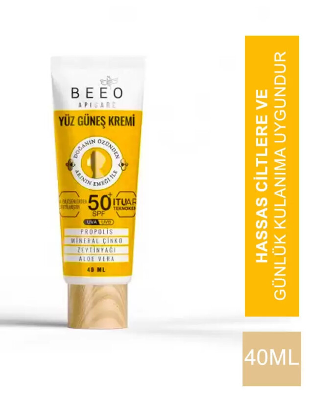 Beeo Up Apicare Yüz Güneş Kremi Spf 50+ 40 ml - Bee'o Up