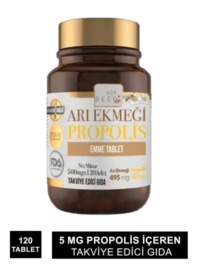 Beeo Up Arı Ekmeği Propolis Emme Tablet 120 Adet - 1
