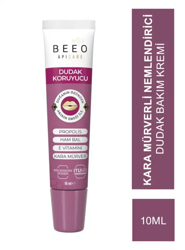 Beeo Up Nemlendirici Kara Mürverli Dudak Koruyucu 10 ml - 1