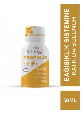 Beeo Up Propolis Çinko+D3+C Vitamini Shot 50 ml - Bee'o Up