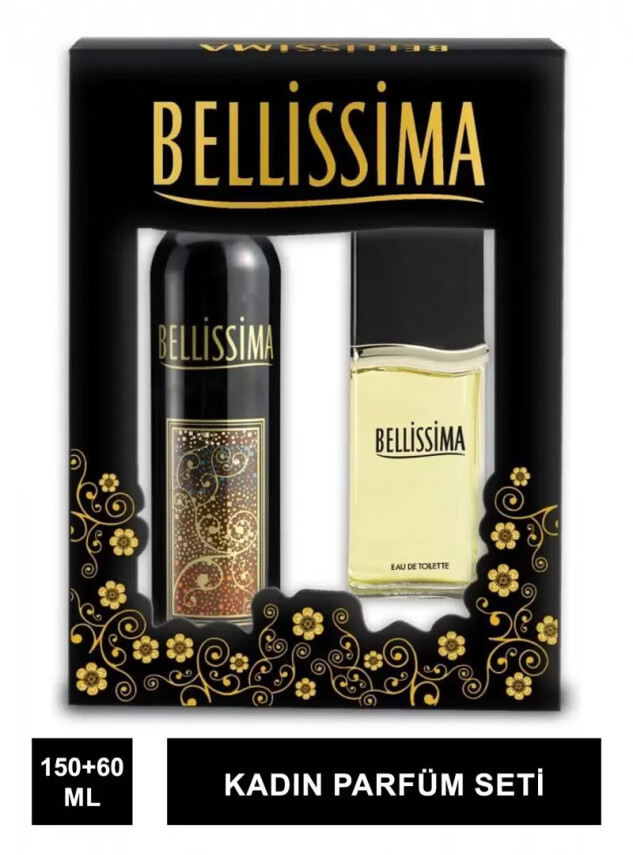 Bellissima Kadın Parfüm Seti EDT Parfüm 60ml + Deodorant 150ml - Bellissima