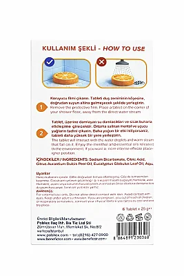 Benefico Poblex Duş Buhar Tabletleri (6 tablet x 25 gr) - 2