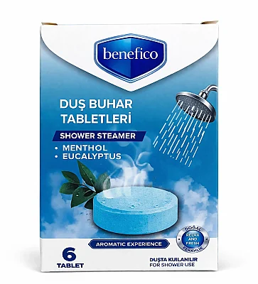 Benefico Poblex Duş Buhar Tabletleri Mentol (6 tablet x 25 gr) - Poblex