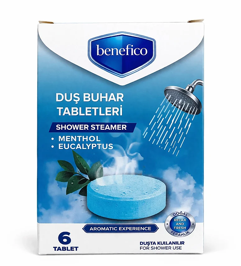 Benefico Poblex Duş Buhar Tabletleri Mentol (6 tablet x 25 gr) - 1
