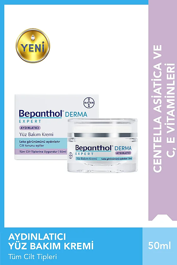 Bepanthol Derma Expert Aydınlatıcı Yüz Bakım Kremi 50 ml - 1