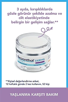 Bepanthol Derma Expert Kırışıklık Karşıtı Yüz Bakım Kremi 50 ml - 3