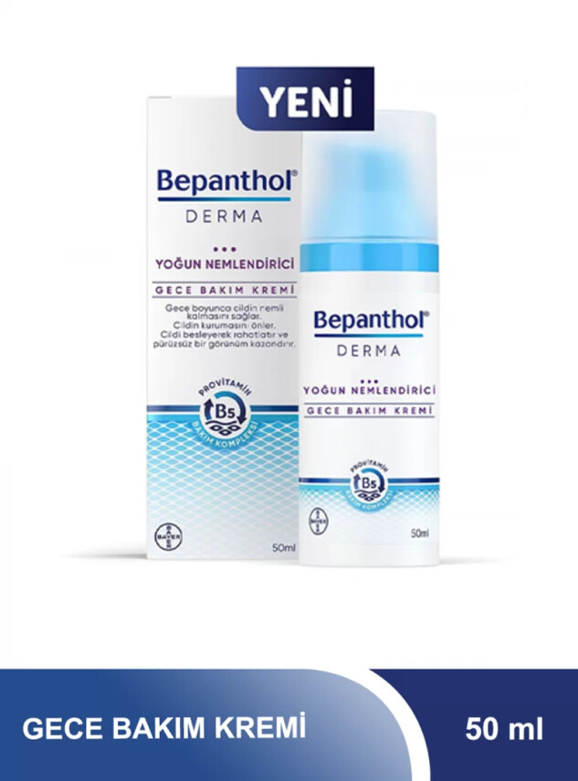 Bepanthol Derma Gece Bakım Kremi Yoğun Nemlendirici 50 ml - Bepanthol