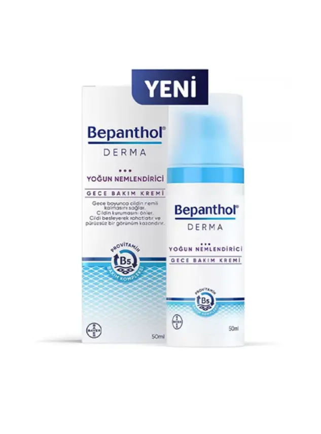 Bepanthol Derma Gece Bakım Kremi Yoğun Nemlendirici 50 ml - 2