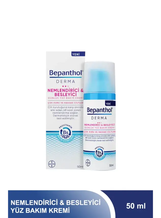 Bepanthol Derma Nemlendirici & Besleyici Yüz Bakım Kremi 50 ml - 1