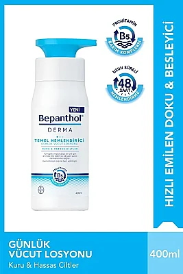 Bepanthol Derma Temel Nemlendirici Günlük Vücut Losyonu 400 ml - Bepanthol