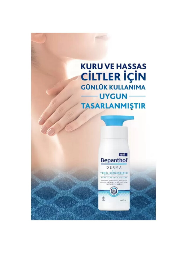 Bepanthol Derma Temel Nemlendirici Günlük Vücut Losyonu 400 ml - Bepanthol