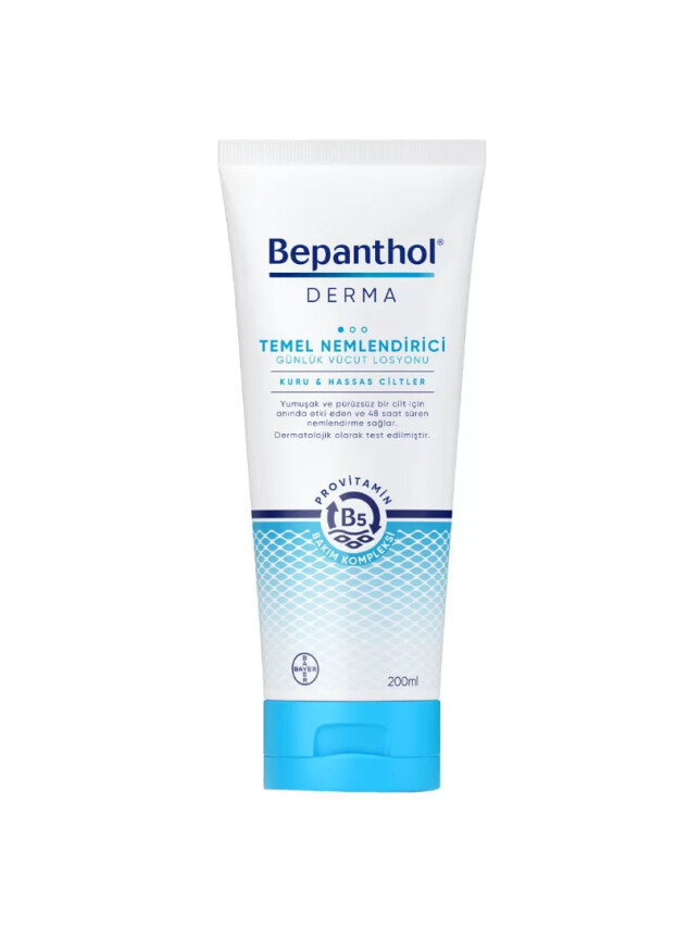 Bepanthol Derma Temel Nemlendirici Kuru Hassas Ciltler Losyon 200 ml - Bepanthol