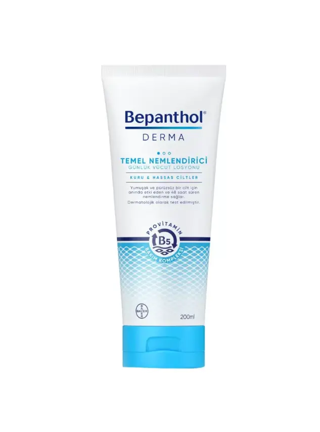 Bepanthol Derma Temel Nemlendirici Kuru Hassas Ciltler Losyon 200 ml - 1