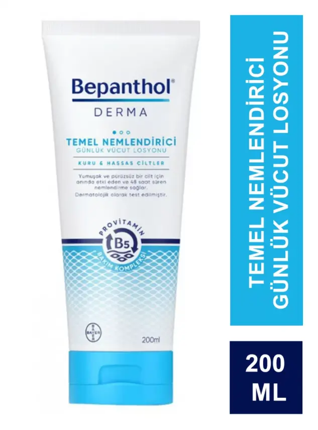 Bepanthol Derma Temel Nemlendirici Kuru Hassas Ciltler Losyon 200 ml - 2